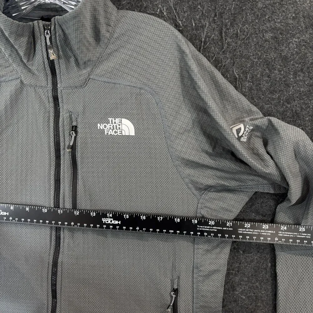 The North Face Summit Series Jacket Men's Large Gray Full Zip Polartec Softshell